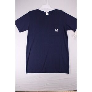 Calvin Klein Mens Navy Oversized TShirt Size Small Embroidered Logo Crewneck NWT